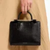 Vintage Leather Crossbody Bag with Adjustable Strap