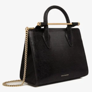 Vintage Leather Crossbody Bag with Adjustable Strap Hover Image